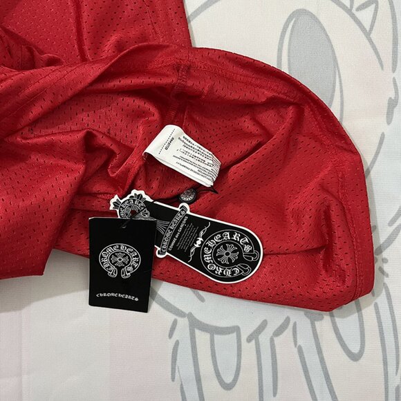 Chrome Hearts Red Mesh Short-Sleeved Jersey - Picture 6 of 6